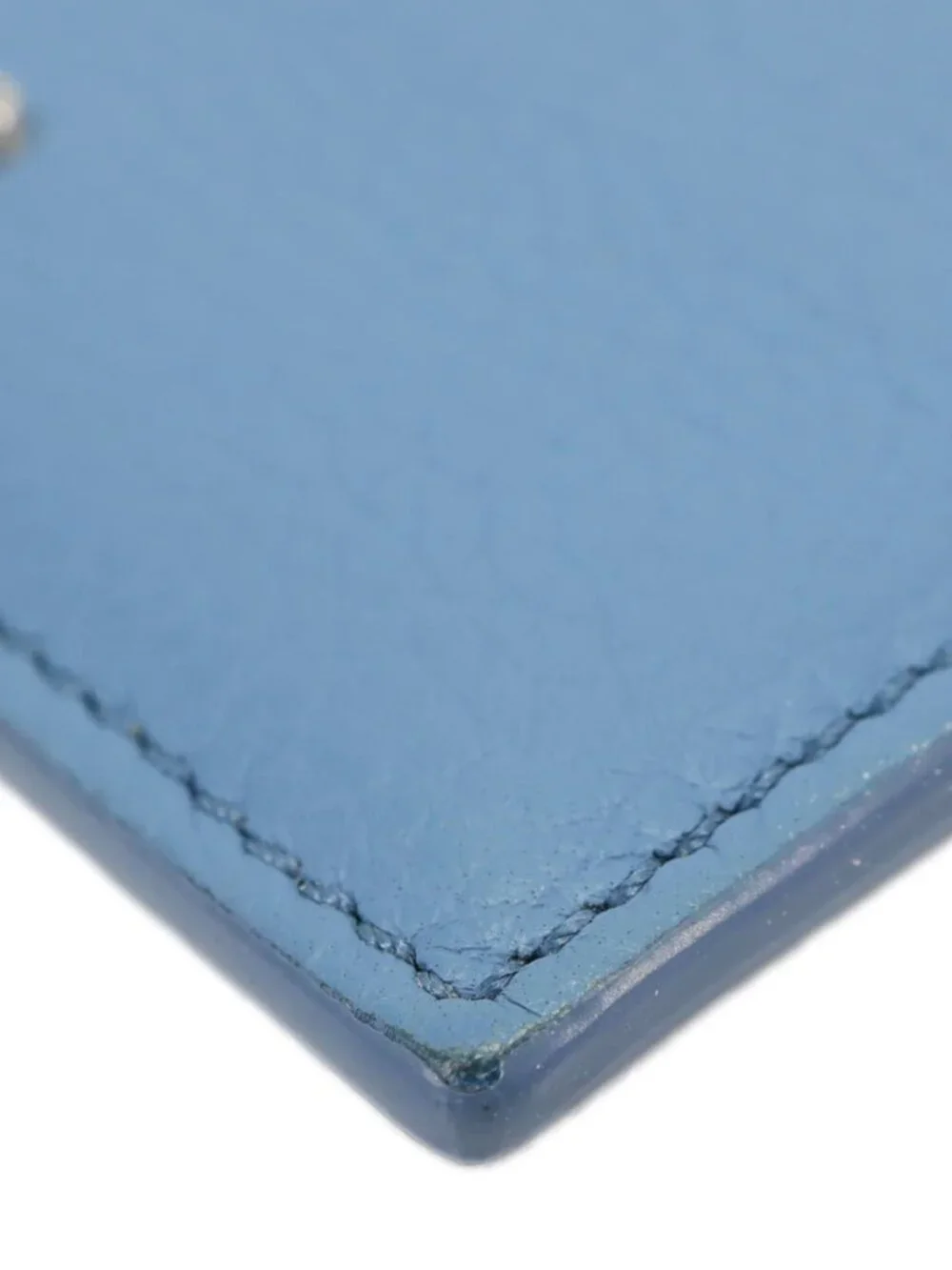 Christian Dior Leather Card Holder Blue